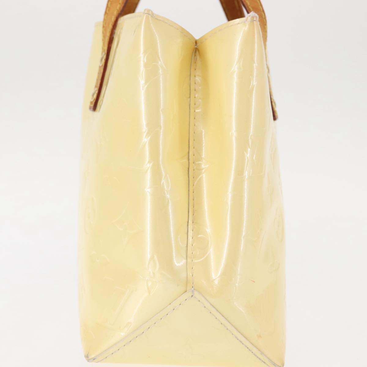 LOUIS VUITTON Monogram Vernis Reade PM Hand Bag Perle M91336 LV Auth BA6707