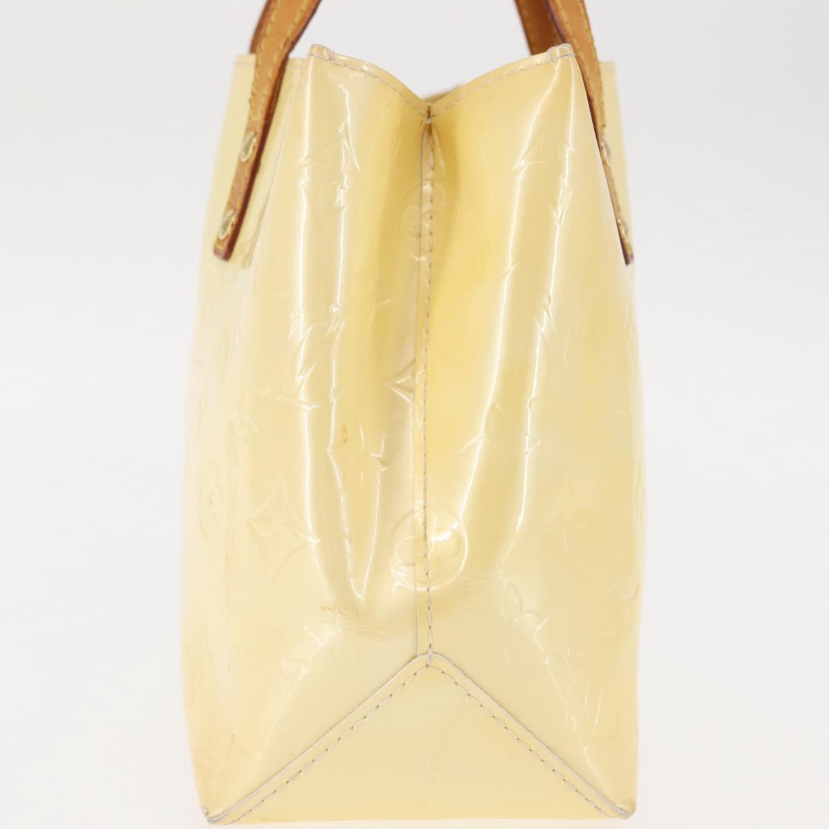 LOUIS VUITTON Monogram Vernis Reade PM Hand Bag Perle M91336 LV Auth BA6707