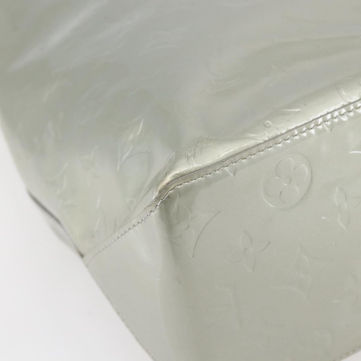 LOUIS VUITTON Monogram Vernis Reade MM Hand Bag Gris M91142 LV Auth BA6709