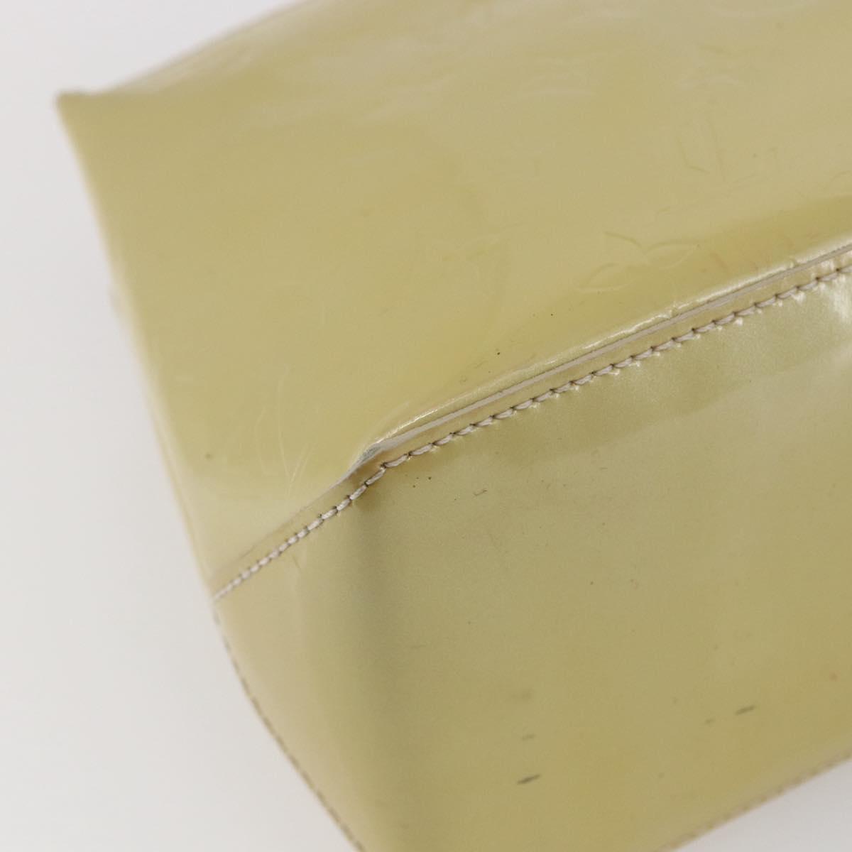 LOUIS VUITTON Monogram Vernis Wilshire PM Hand Bag Broncorail M91452 Auth BA6711