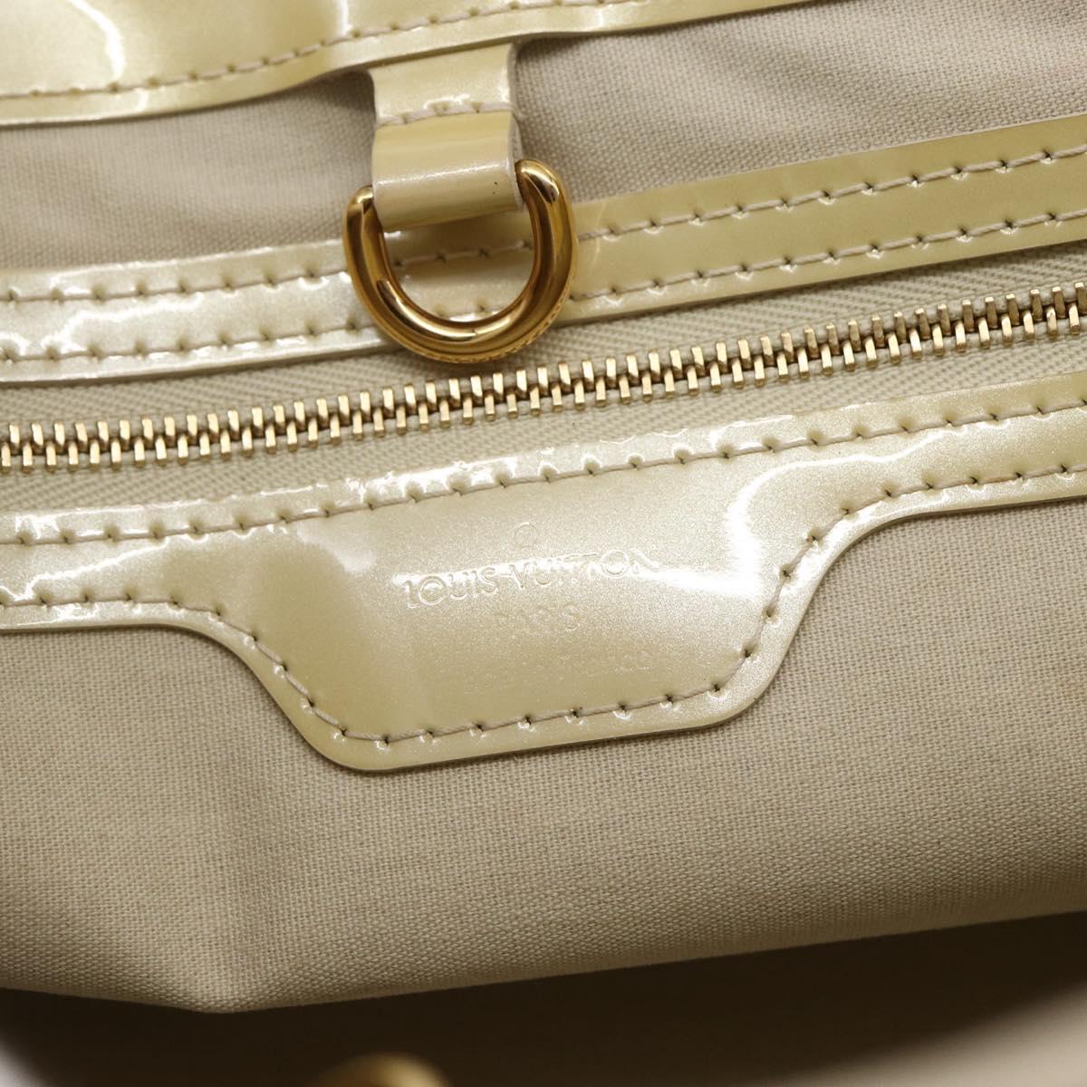 LOUIS VUITTON Monogram Vernis Wilshire PM Hand Bag Broncorail M91452 Auth BA6711