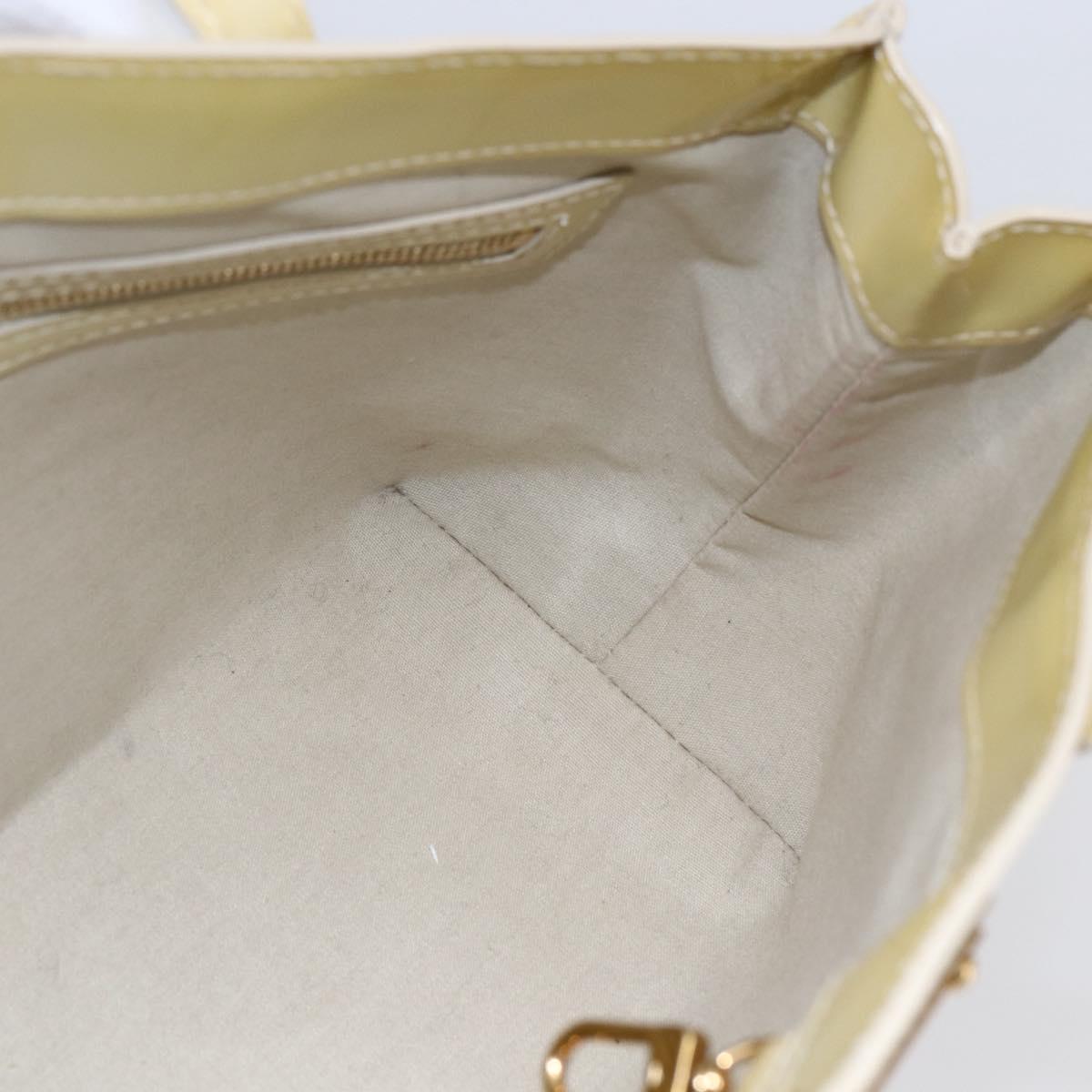 LOUIS VUITTON Monogram Vernis Wilshire PM Hand Bag Broncorail M91452 Auth BA6711