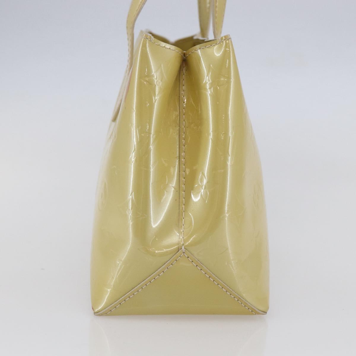 LOUIS VUITTON Monogram Vernis Wilshire PM Hand Bag Broncorail M91452 Auth BA6711