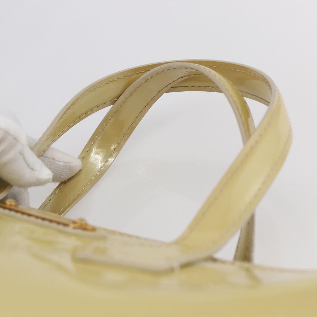 LOUIS VUITTON Monogram Vernis Wilshire PM Hand Bag Broncorail M91452 Auth BA6711