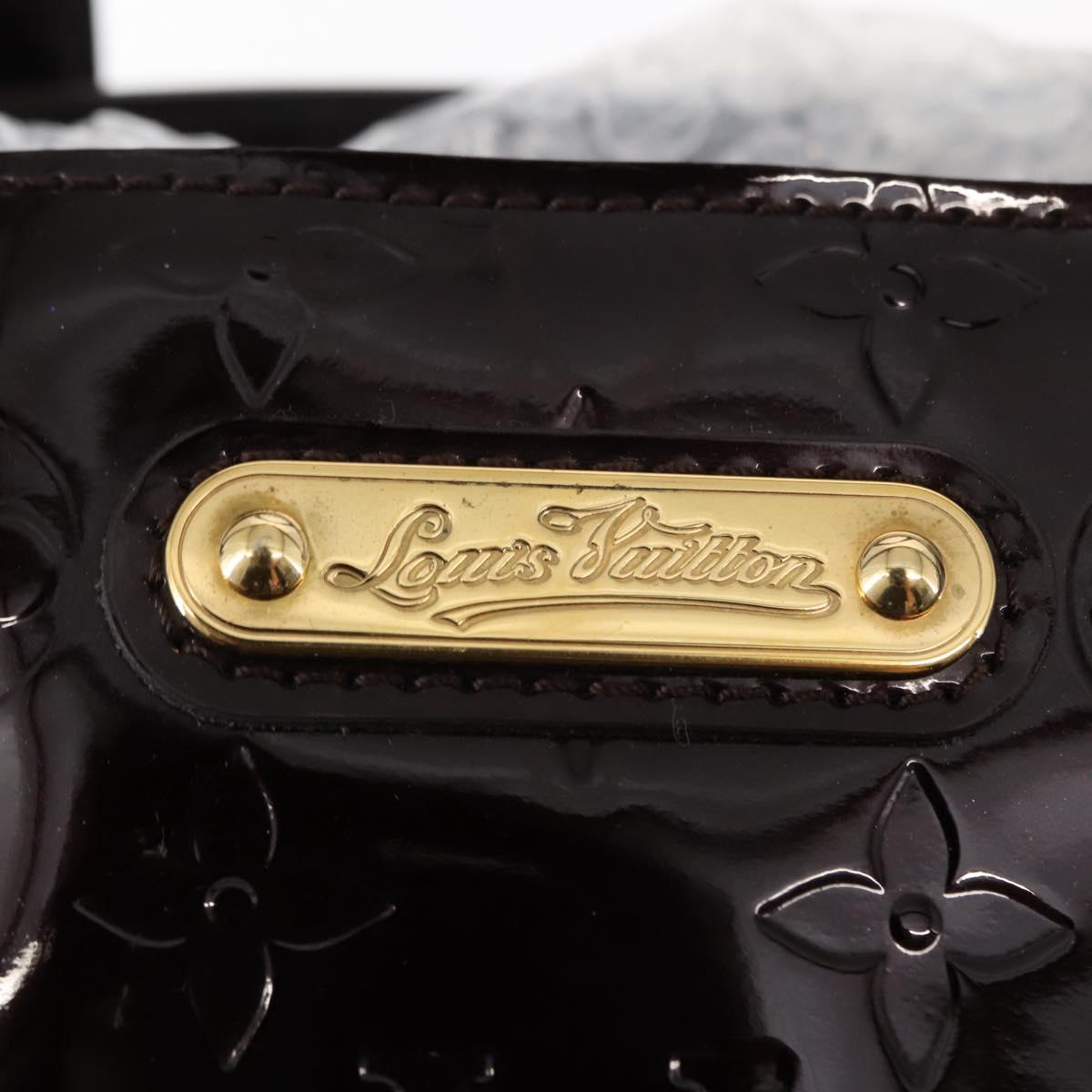 LOUIS VUITTON Monogram Vernis Wilshire PM Hand Bag Amarante M93641 Auth BA6712