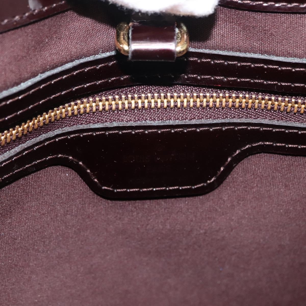 LOUIS VUITTON Monogram Vernis Wilshire PM Hand Bag Amarante M93641 Auth BA6712