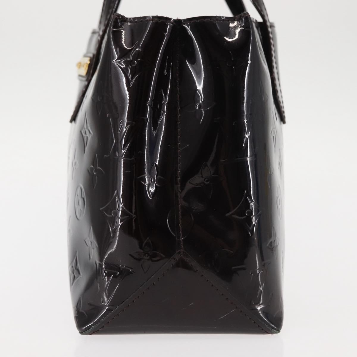 LOUIS VUITTON Monogram Vernis Wilshire PM Hand Bag Amarante M93641 Auth BA6712