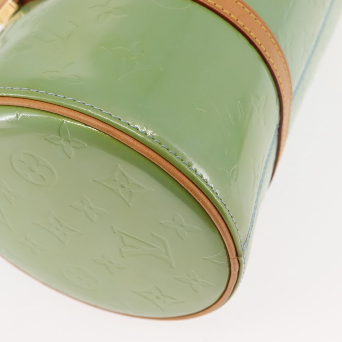 LOUIS VUITTON Monogram Vernis Bedford Hand Bag Baby Blue M91007 LV Auth BA6714