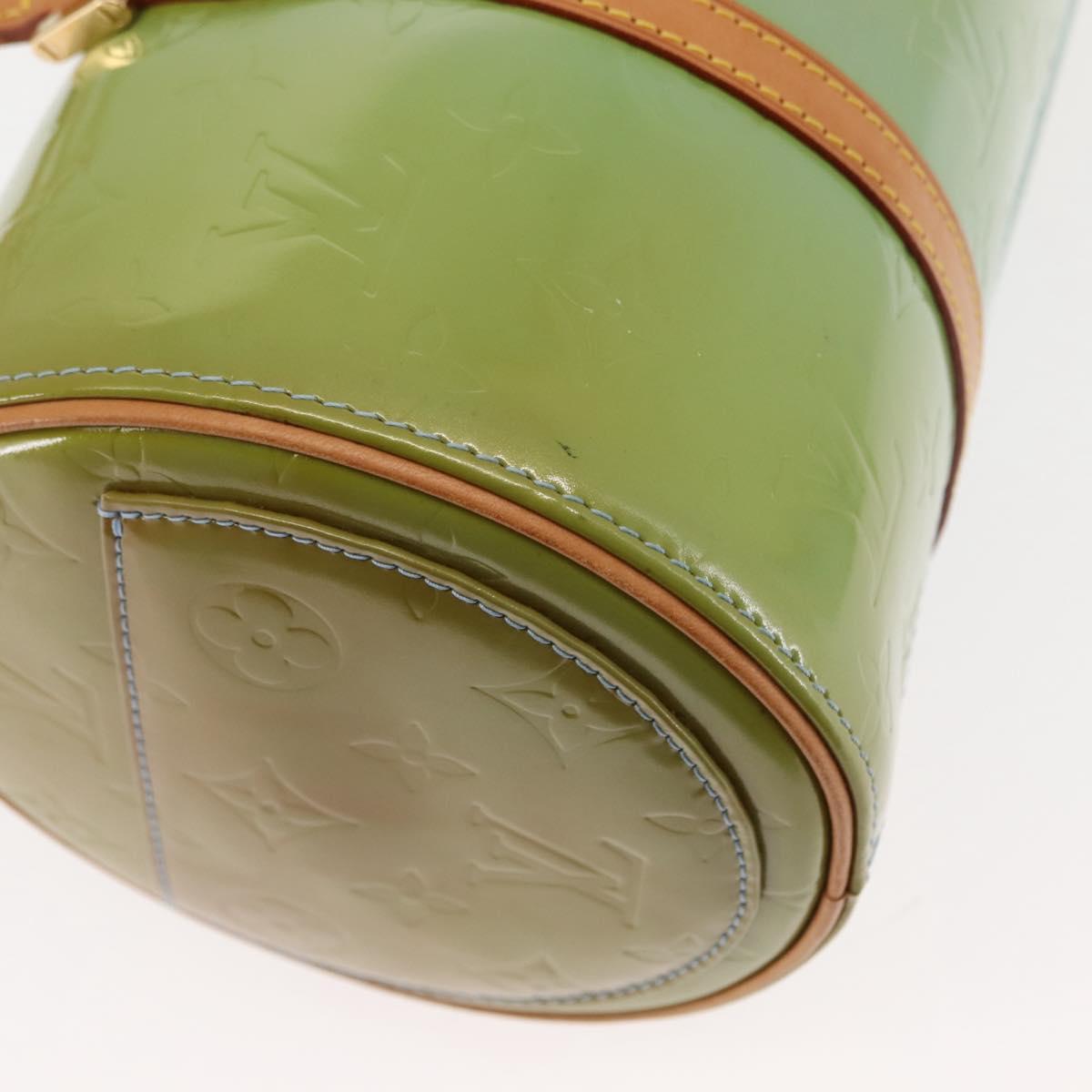 LOUIS VUITTON Monogram Vernis Bedford Hand Bag Baby Blue M91007 LV Auth BA6714