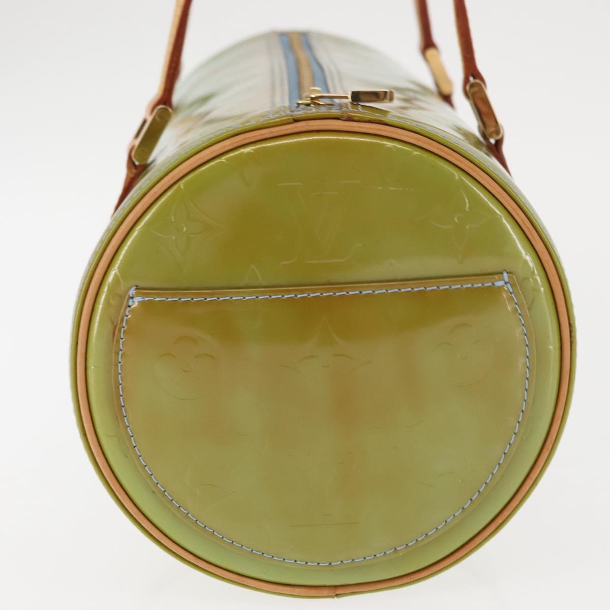 LOUIS VUITTON Monogram Vernis Bedford Hand Bag Baby Blue M91007 LV Auth BA6714