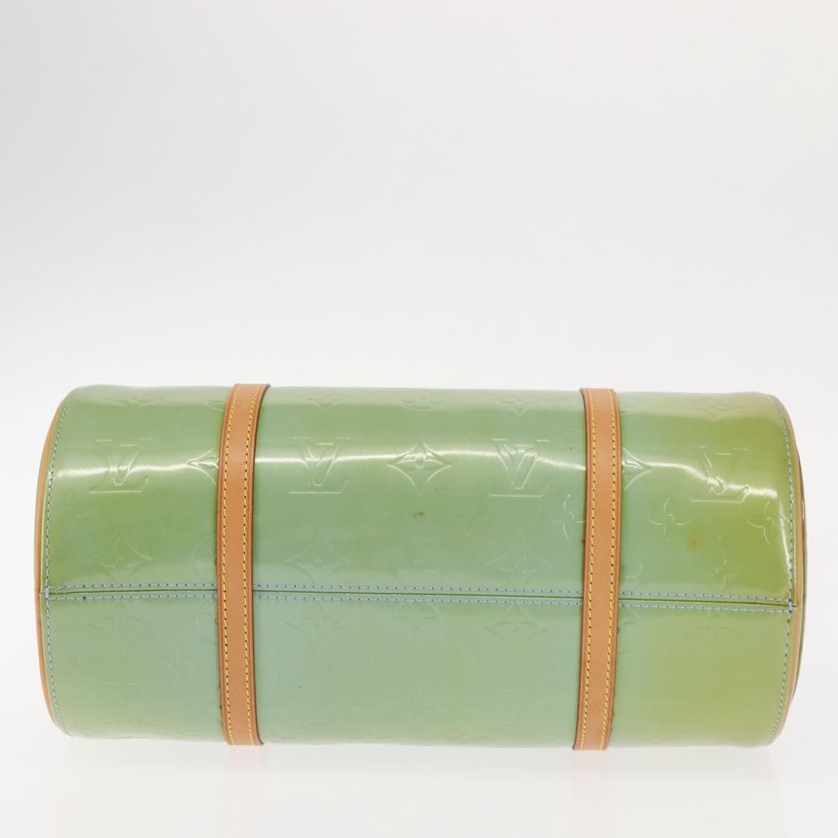 LOUIS VUITTON Monogram Vernis Bedford Hand Bag Baby Blue M91007 LV Auth BA6714