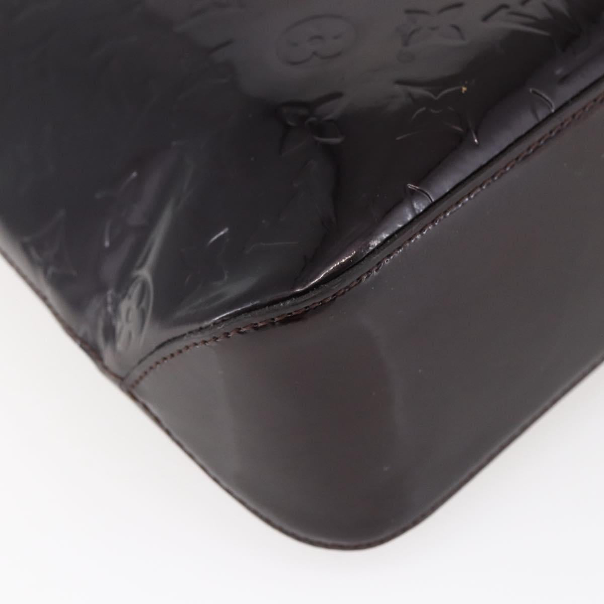 LOUIS VUITTON Monogram Vernis Brentwood Tote Bag Amarante M91994 LV Auth BA6715