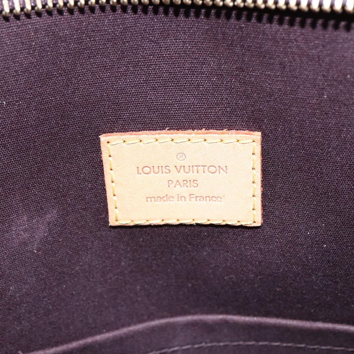 LOUIS VUITTON Monogram Vernis Brentwood Tote Bag Amarante M91994 LV Auth BA6715