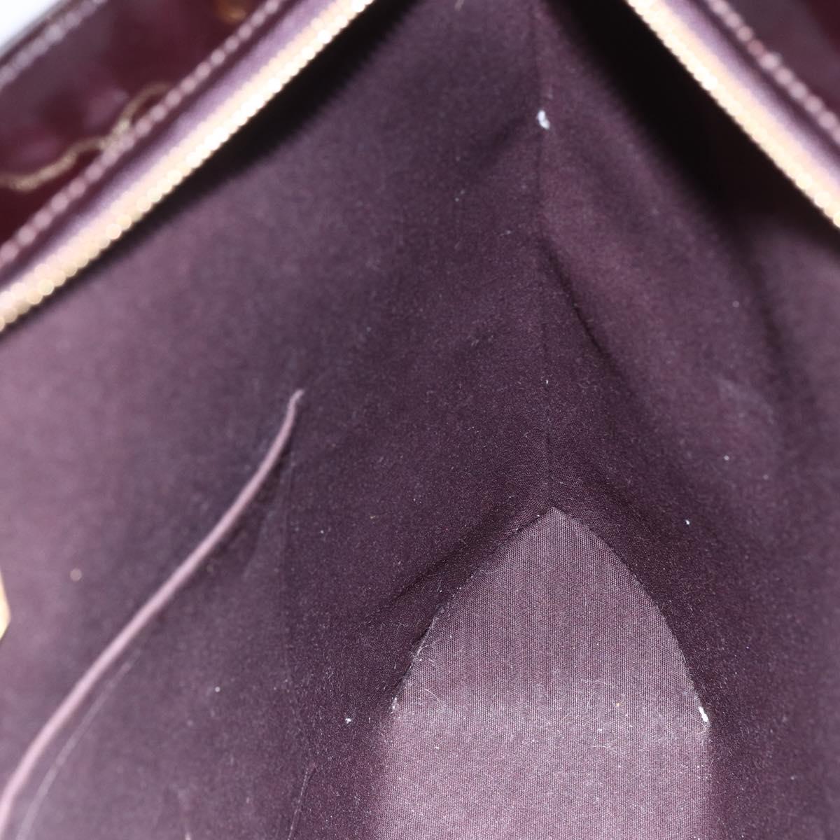 LOUIS VUITTON Monogram Vernis Brentwood Tote Bag Amarante M91994 LV Auth BA6715