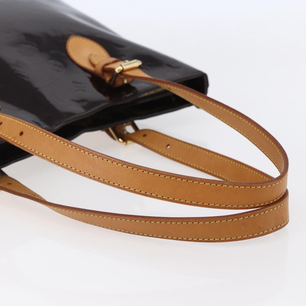 LOUIS VUITTON Monogram Vernis Brentwood Tote Bag Amarante M91994 LV Auth BA6715