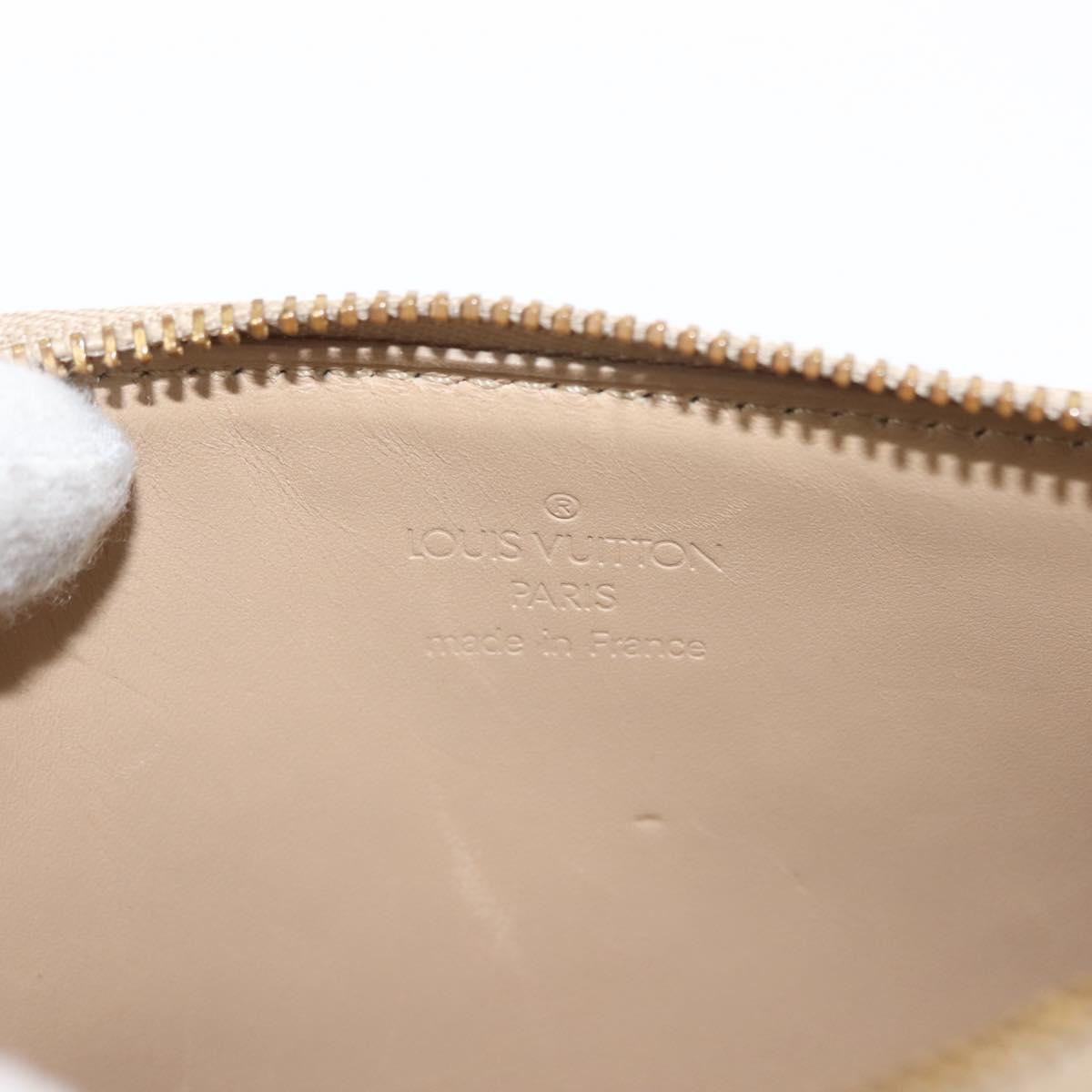 LOUIS VUITTON Monogram Vernis Lexington Pouch Beige M91010 LV Auth BA6717