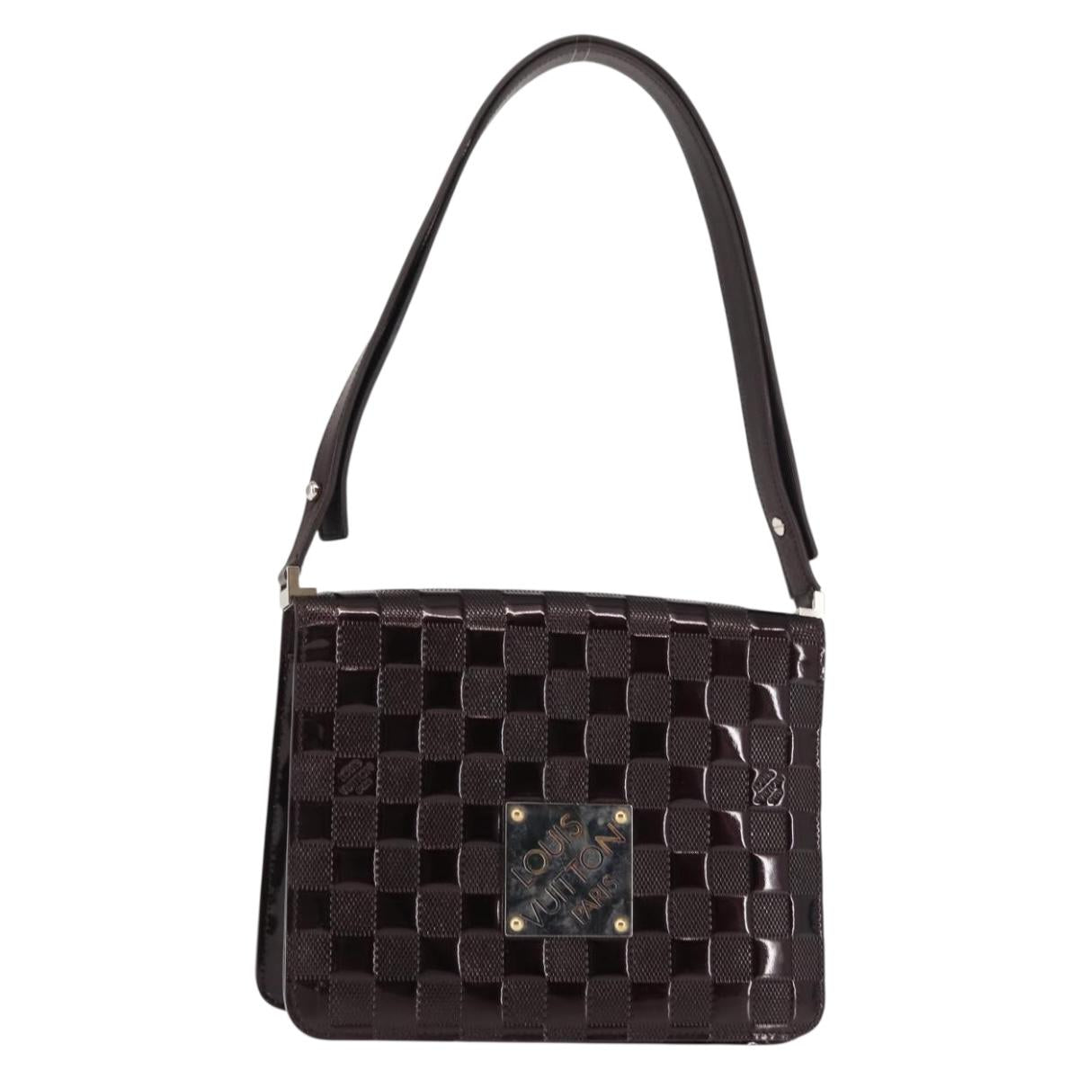 LOUIS VUITTON Damier Vernis Cabaret Shoulder Bag Car Mine M92126 LV Auth BA6718