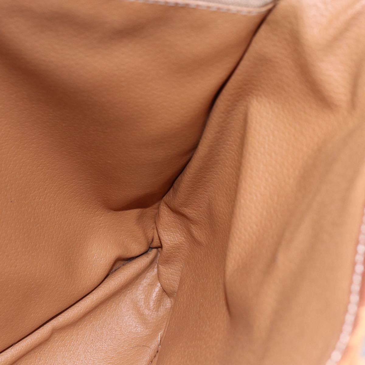 CELINE Macadam Canvas Tote Bag PVC Leather Brown Auth BA6719