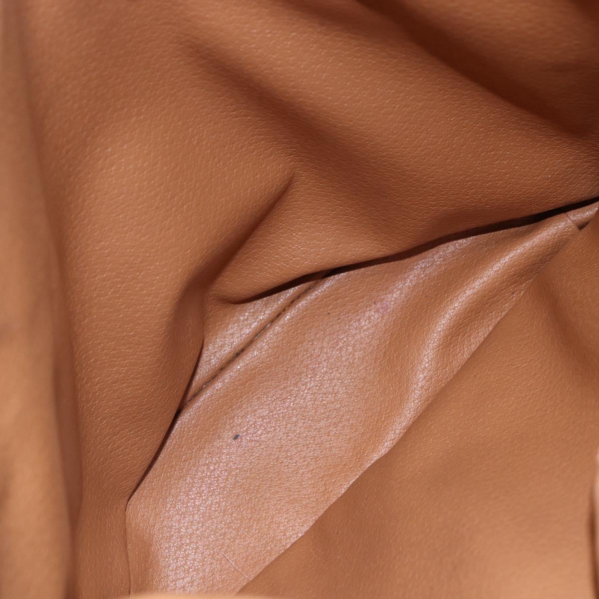 CELINE Macadam Canvas Tote Bag PVC Leather Brown Auth BA6719