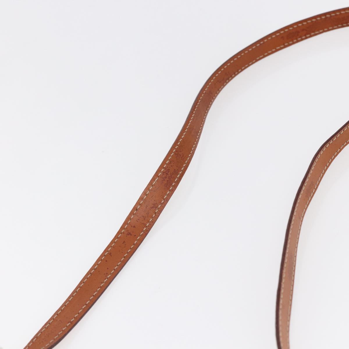 CELINE Macadam Canvas Hand Bag PVC Leather 2way Brown Auth BA6720