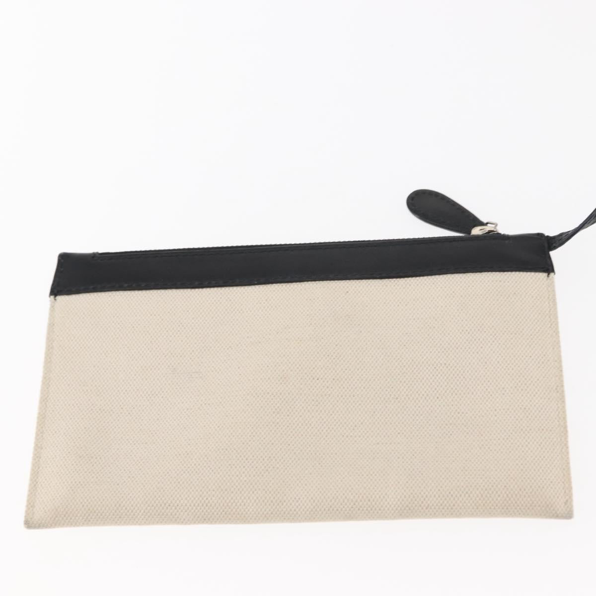 BALENCIAGA Navy Kabas S Hand Bag Canvas Black White 339933 Auth BA6735