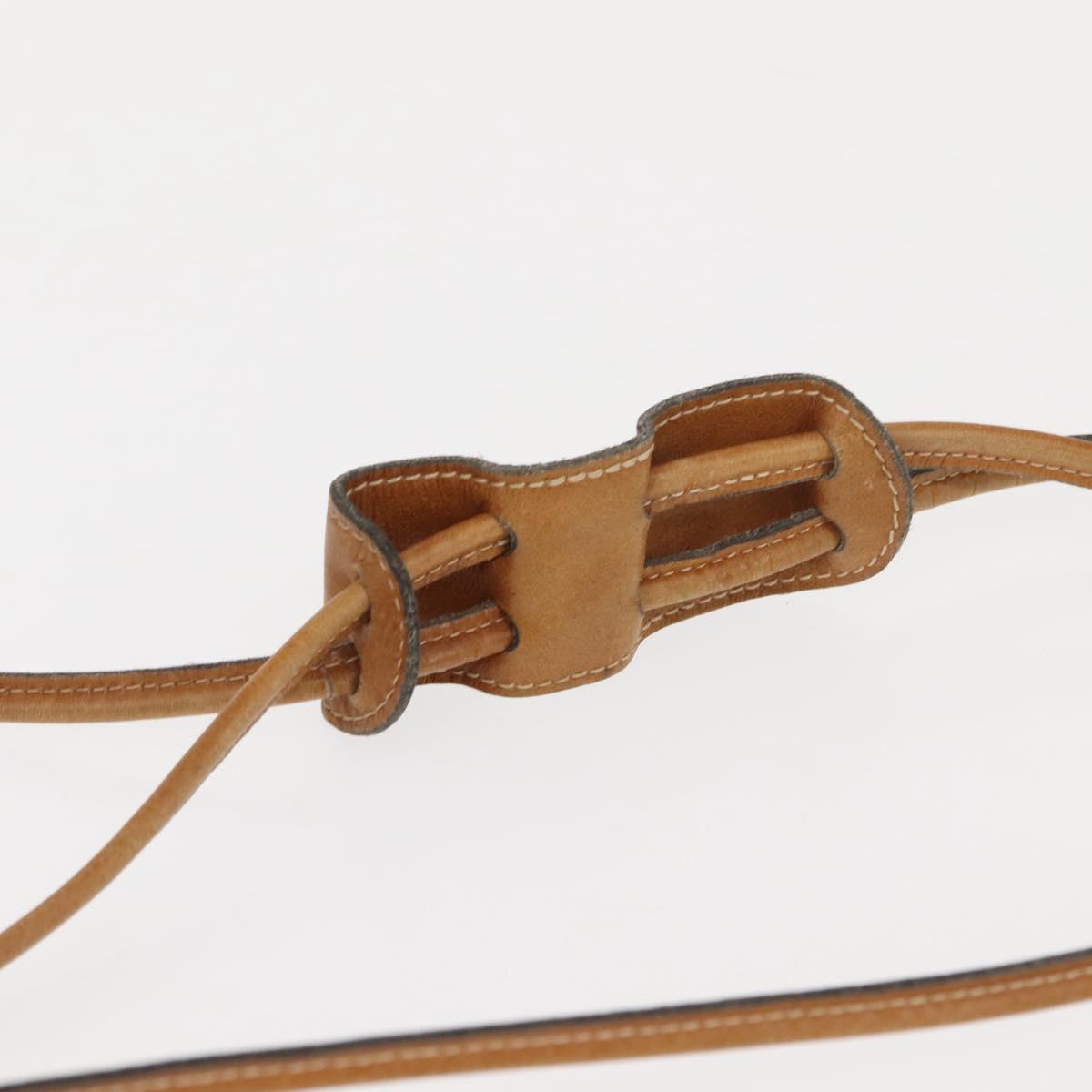 GUCCI Micro GG Supreme Shoulder Bag PVC Beige Gold Auth BA6740