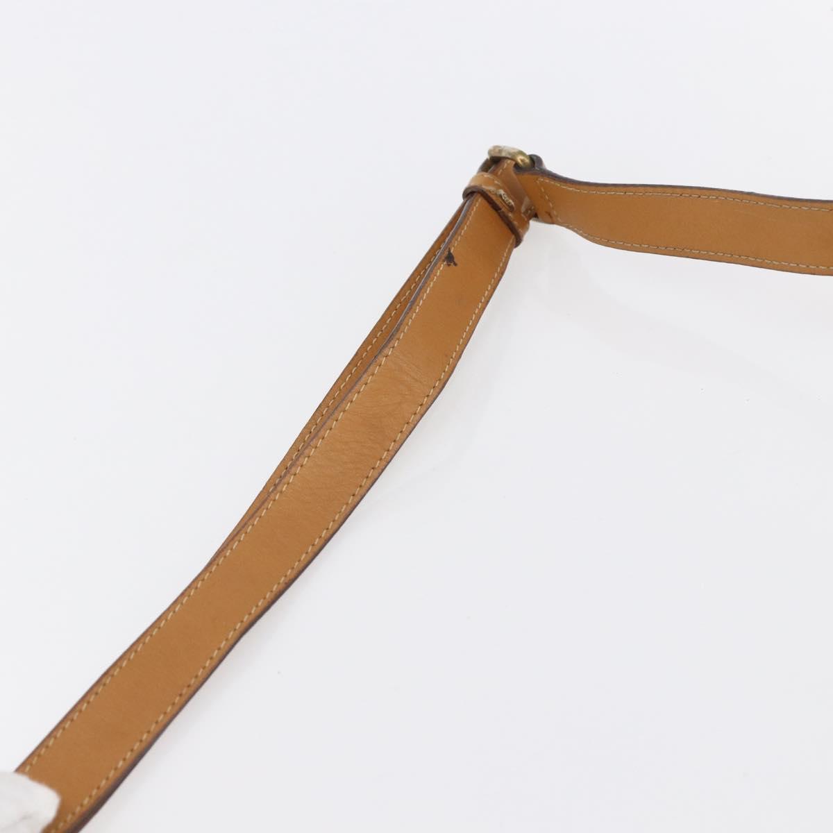 GUCCI Micro GG Supreme Shoulder Bag PVC Beige Gold 001 115 2681 Auth BA6741