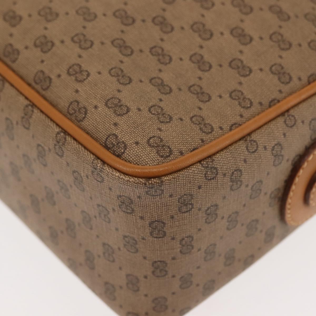 GUCCI Micro GG Supreme Web Sherry Line Bag PVC Beige 001 261 0942 Auth BA6742