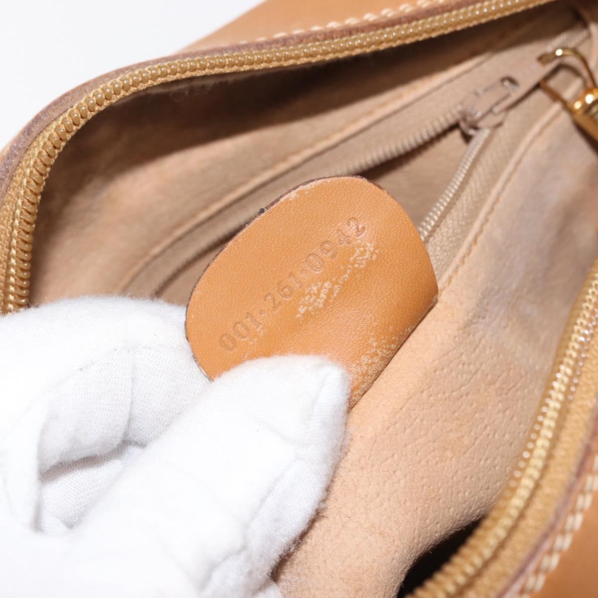 GUCCI Micro GG Supreme Web Sherry Line Bag PVC Beige 001 261 0942 Auth BA6742
