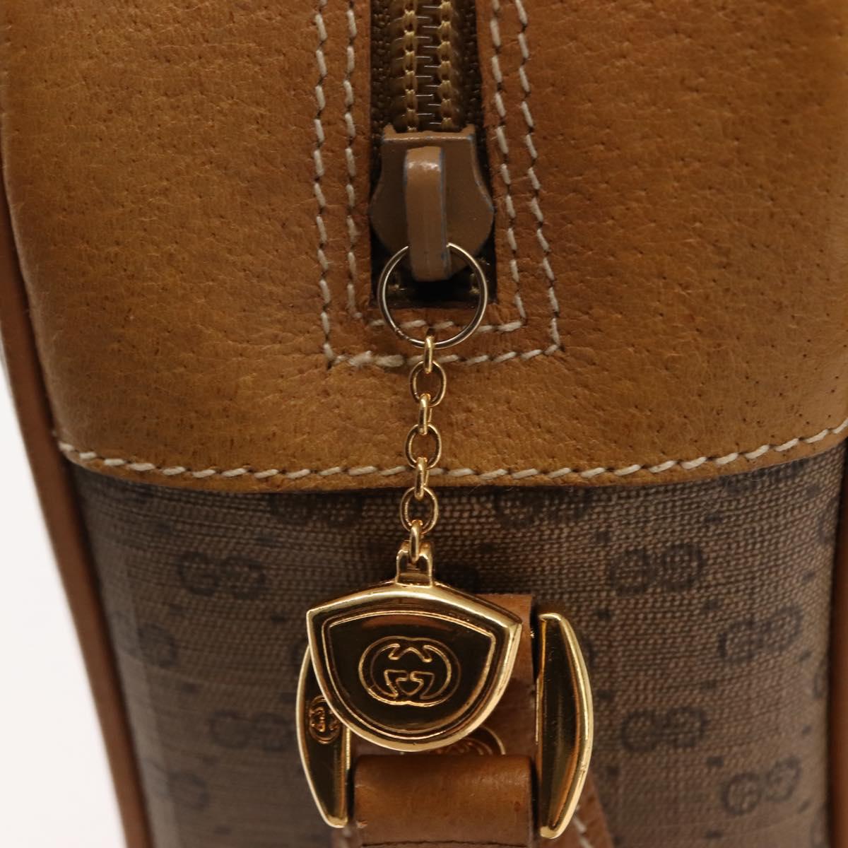 GUCCI Micro GG Supreme Shoulder Bag PVC Beige Gold 001 56 0860 Auth BA6743