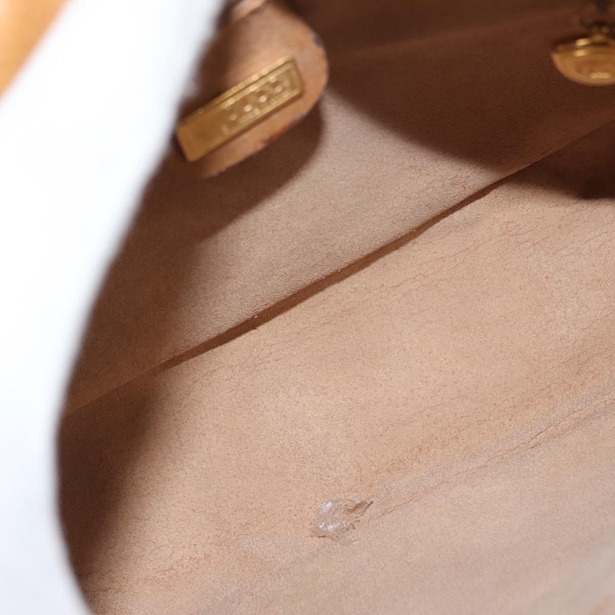 GUCCI Micro GG Supreme Shoulder Bag PVC Beige Gold 001 56 0860 Auth BA6743