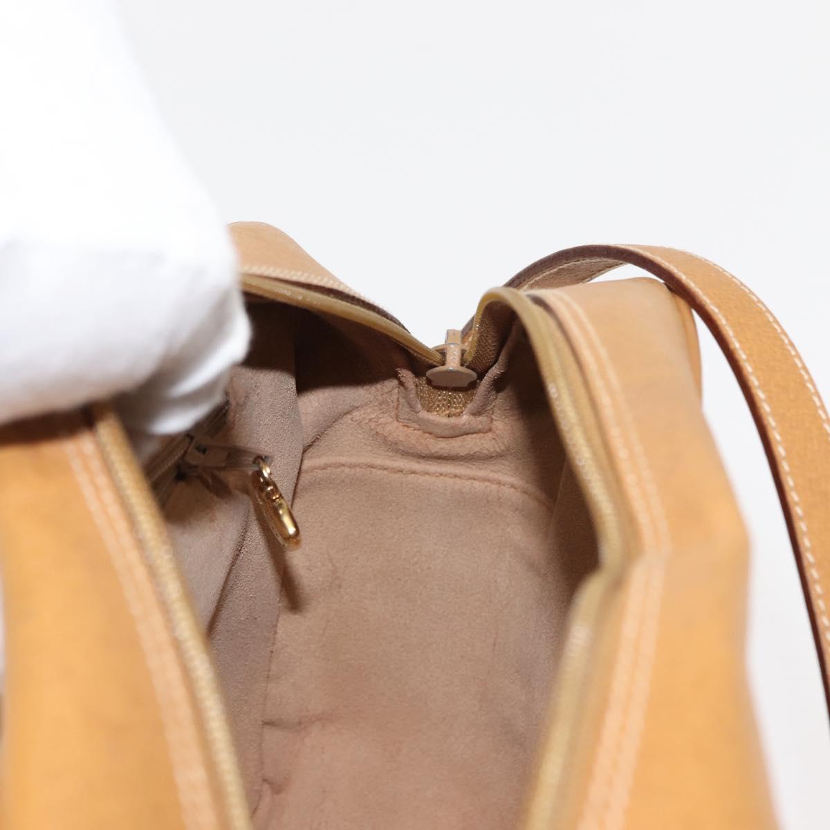 GUCCI Micro GG Supreme Shoulder Bag PVC Beige Gold 001 56 0860 Auth BA6743