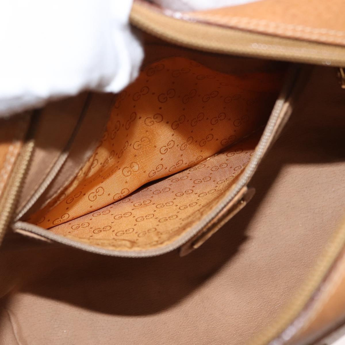 GUCCI Micro GG Supreme Shoulder Bag PVC Beige Gold 001 084 0852 Auth BA6744