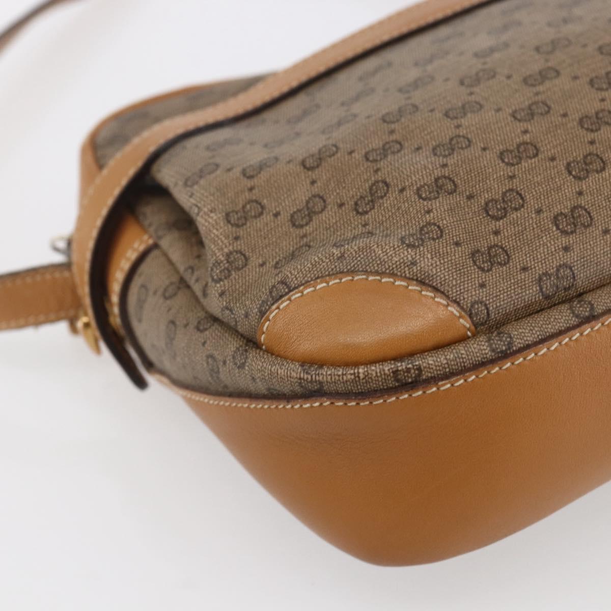 GUCCI Micro GG Supreme Shoulder Bag PVC Beige Gold 007 23 0017 Auth BA6745