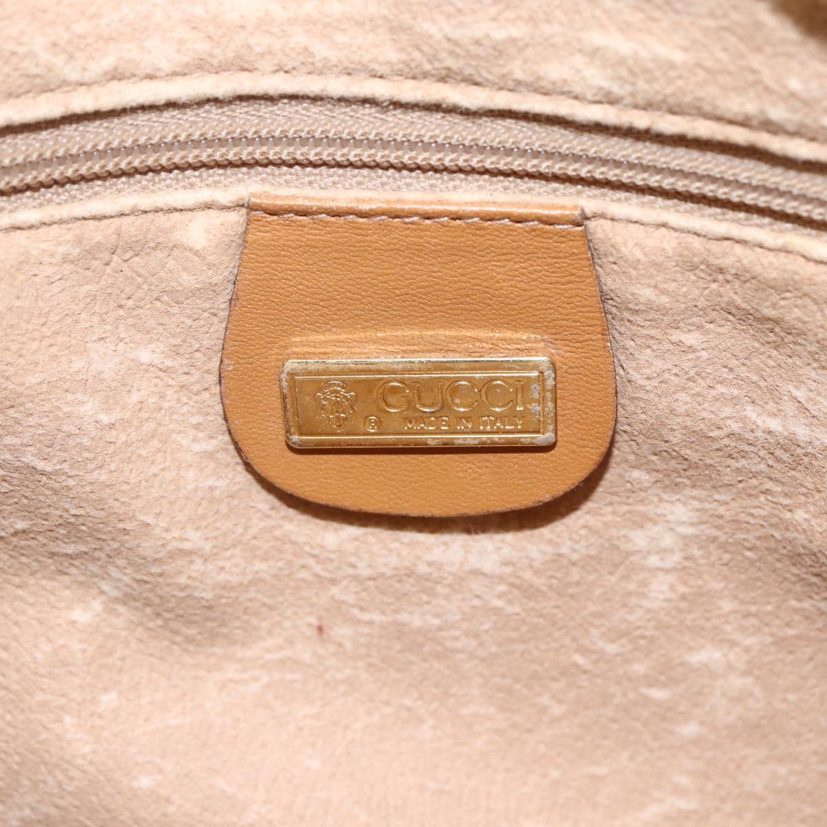 GUCCI Micro GG Supreme Shoulder Bag PVC Beige Gold 007 23 0017 Auth BA6745