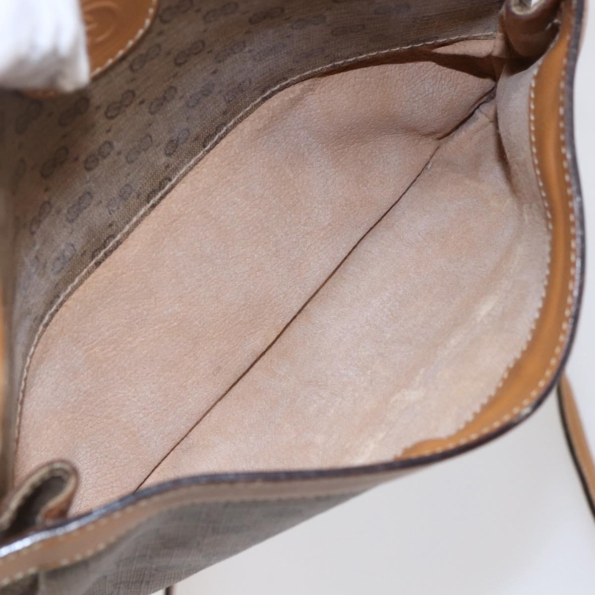 GUCCI Micro GG Supreme Shoulder Bag PVC Beige Gold 007 23 0017 Auth BA6745