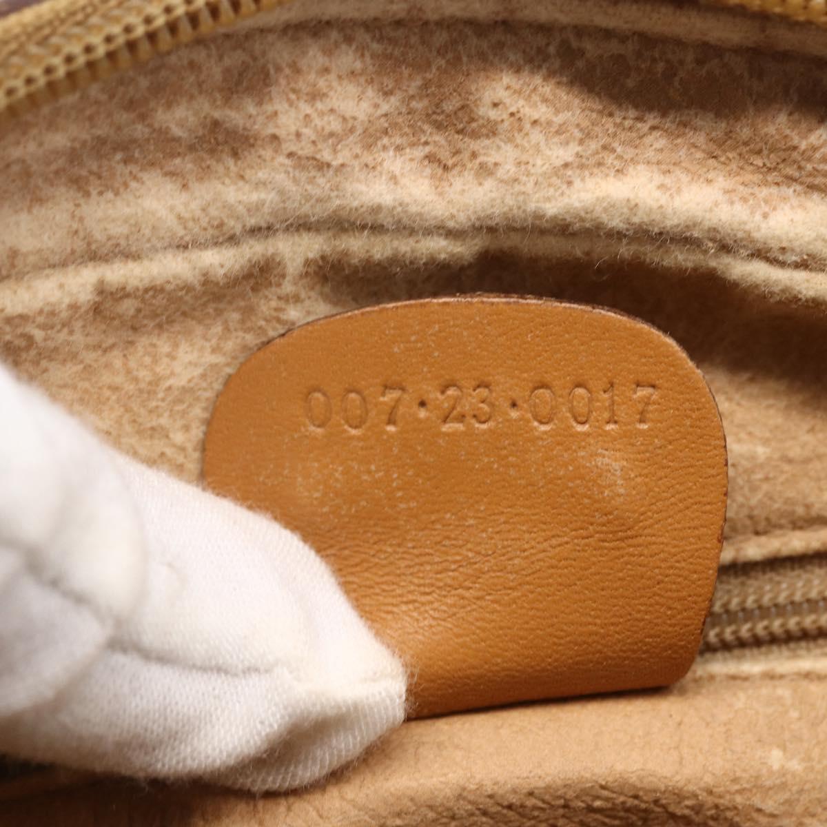 GUCCI Micro GG Supreme Shoulder Bag PVC Beige Gold 007 23 0017 Auth BA6745