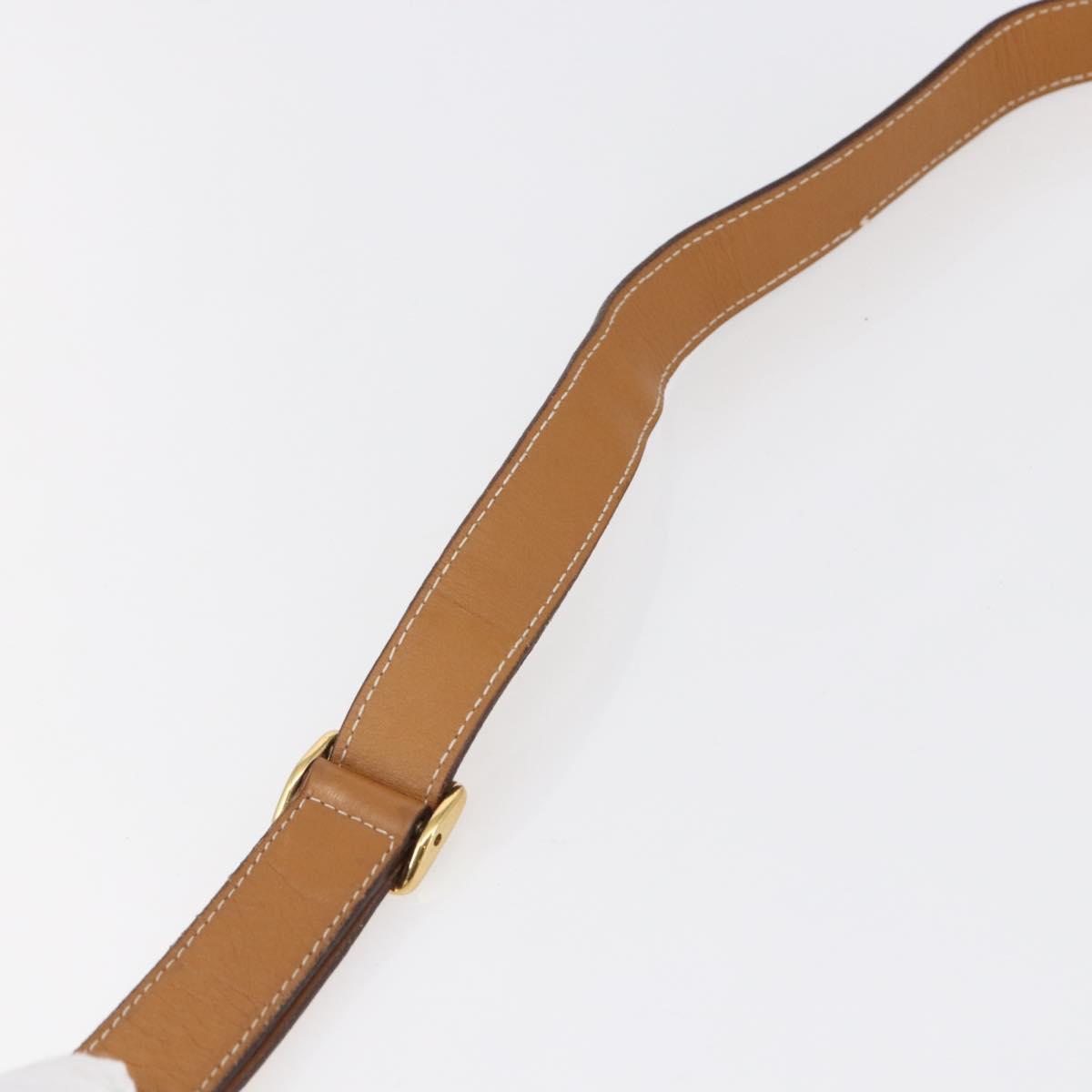 GUCCI Micro GG Canvas Shoulder Bag PVC Leather White Auth BA6747