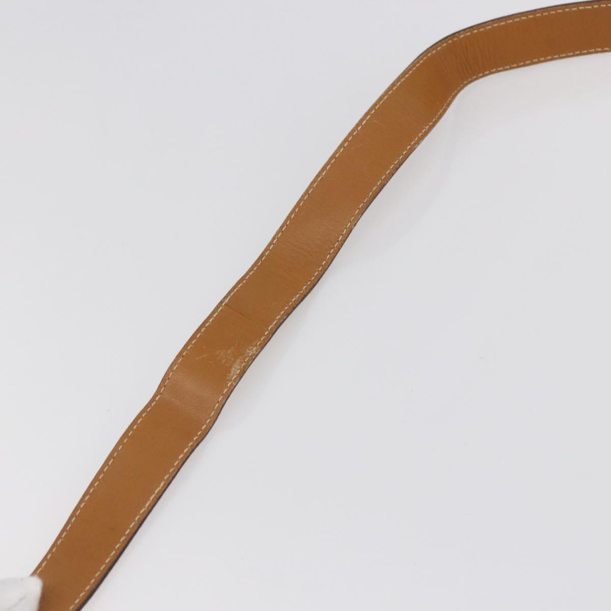 GUCCI Micro GG Supreme Shoulder Bag PVC White Gold Auth BA6748