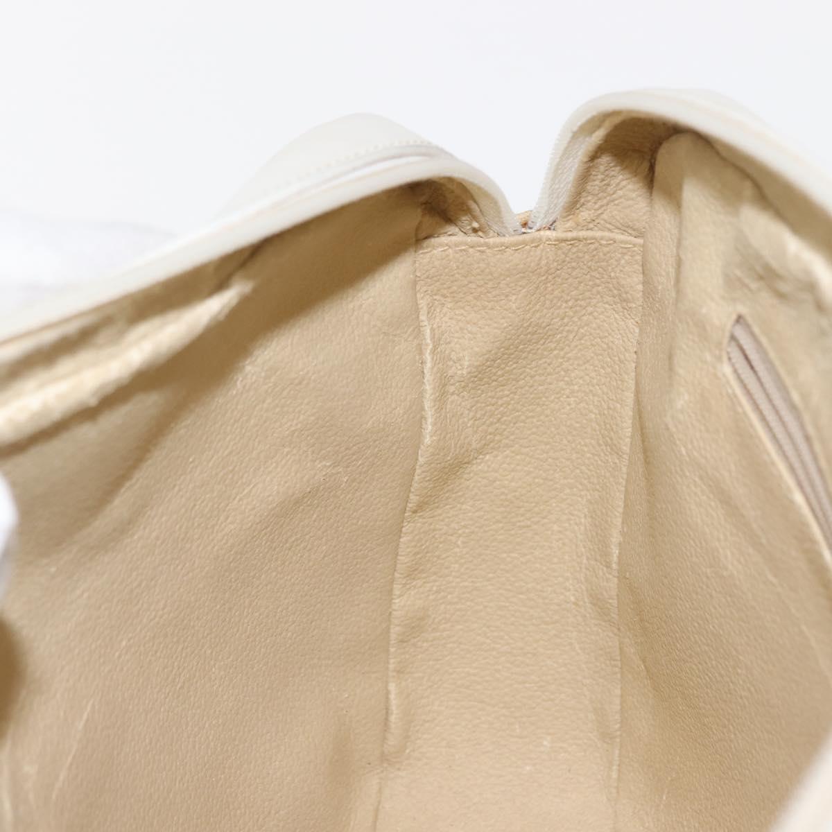 GUCCI Flora Shoulder Bag Canvas Beige Gold 001 093 1050 Auth BA6750