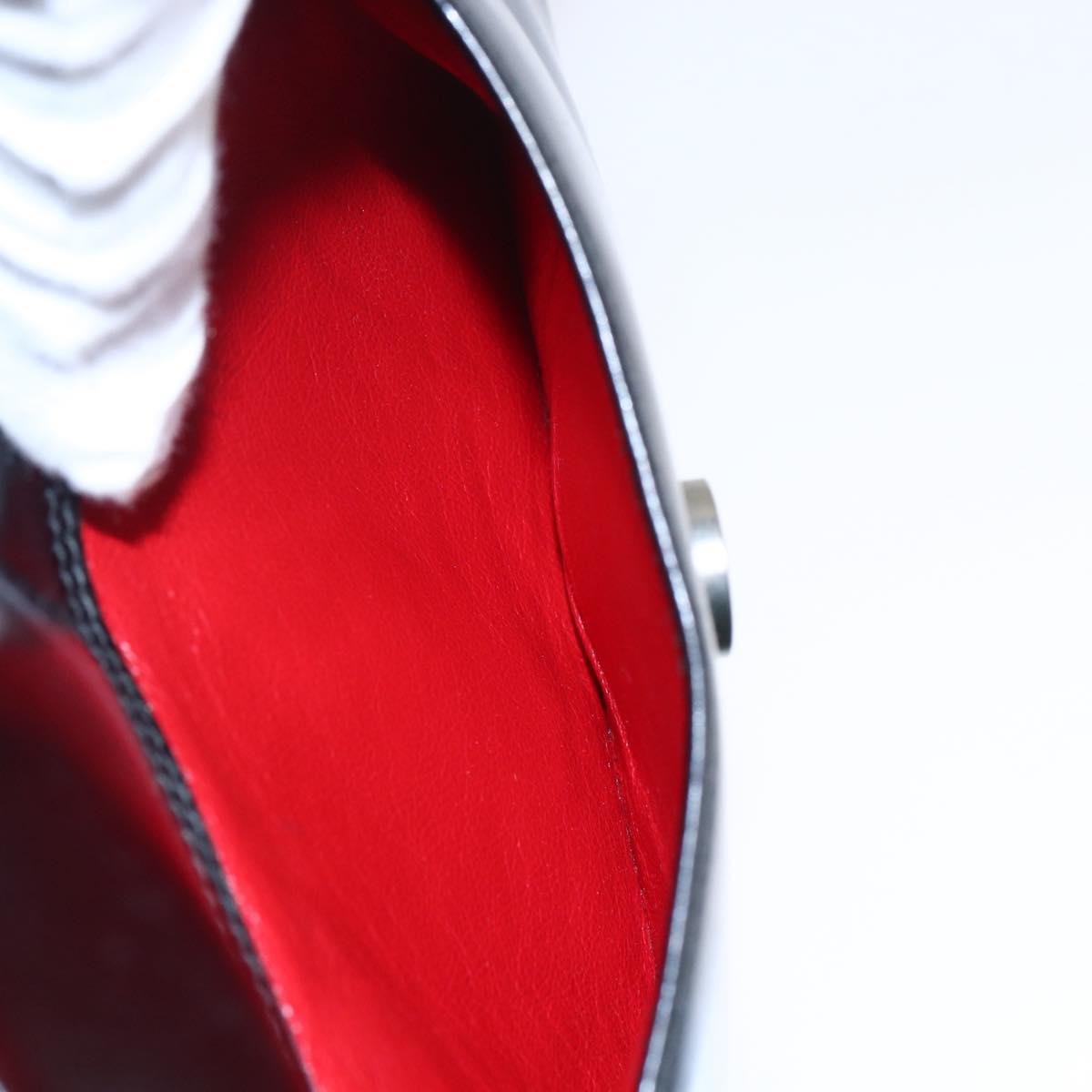 GUCCI Shoulder Bag Leather Black Silver 007 2023 0267 Auth BA6751