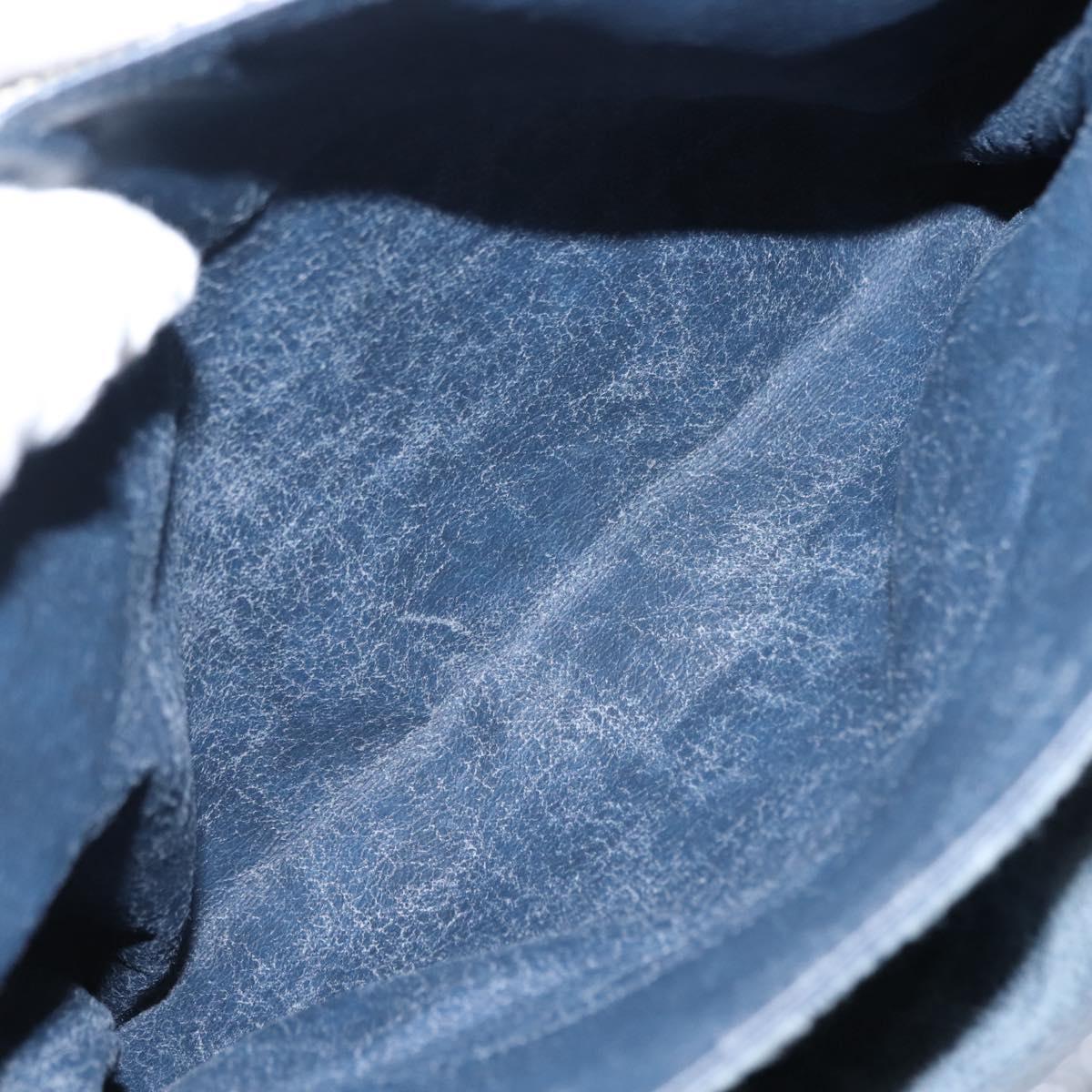 GUCCI GG Supreme Hand Bag PVC Leather Navy Auth BA6754