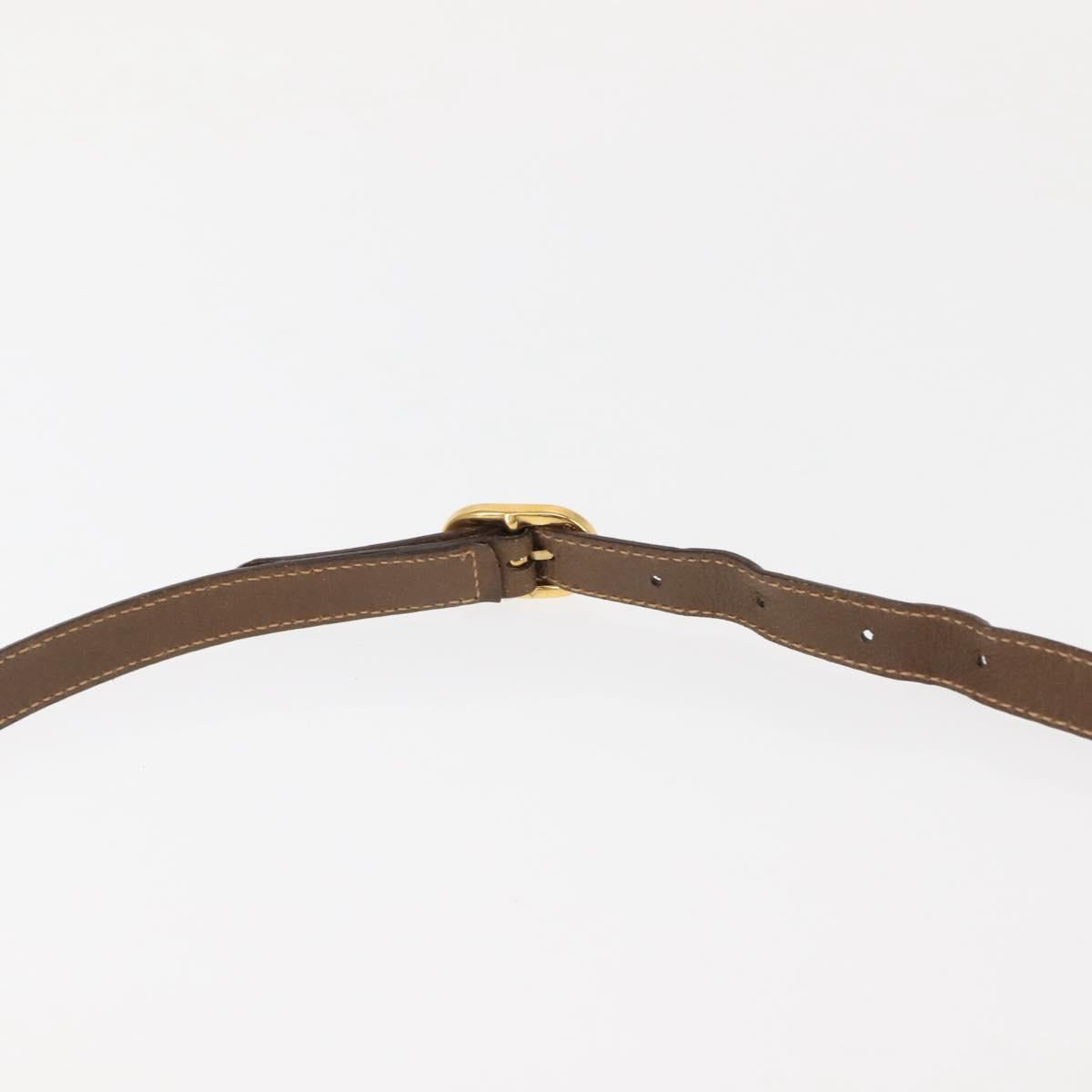 GUCCI GG Canvas Web Sherry Line Shoulder Bag PVC Leather Beige Green Auth BA6764