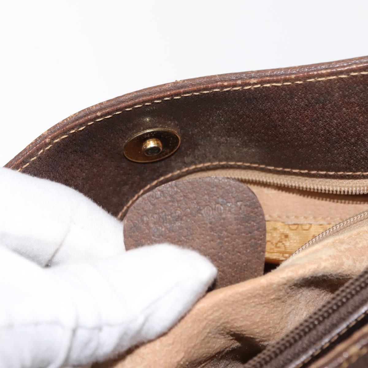 GUCCI GG Supreme Shoulder Bag PVC Leather Beige Auth BA6765