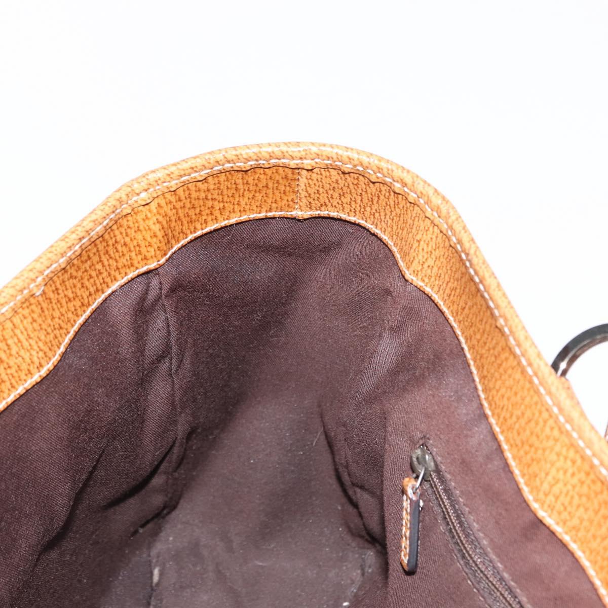 GUCCI GG Canvas Tote Bag Beige Silver 113019 Auth BA6777