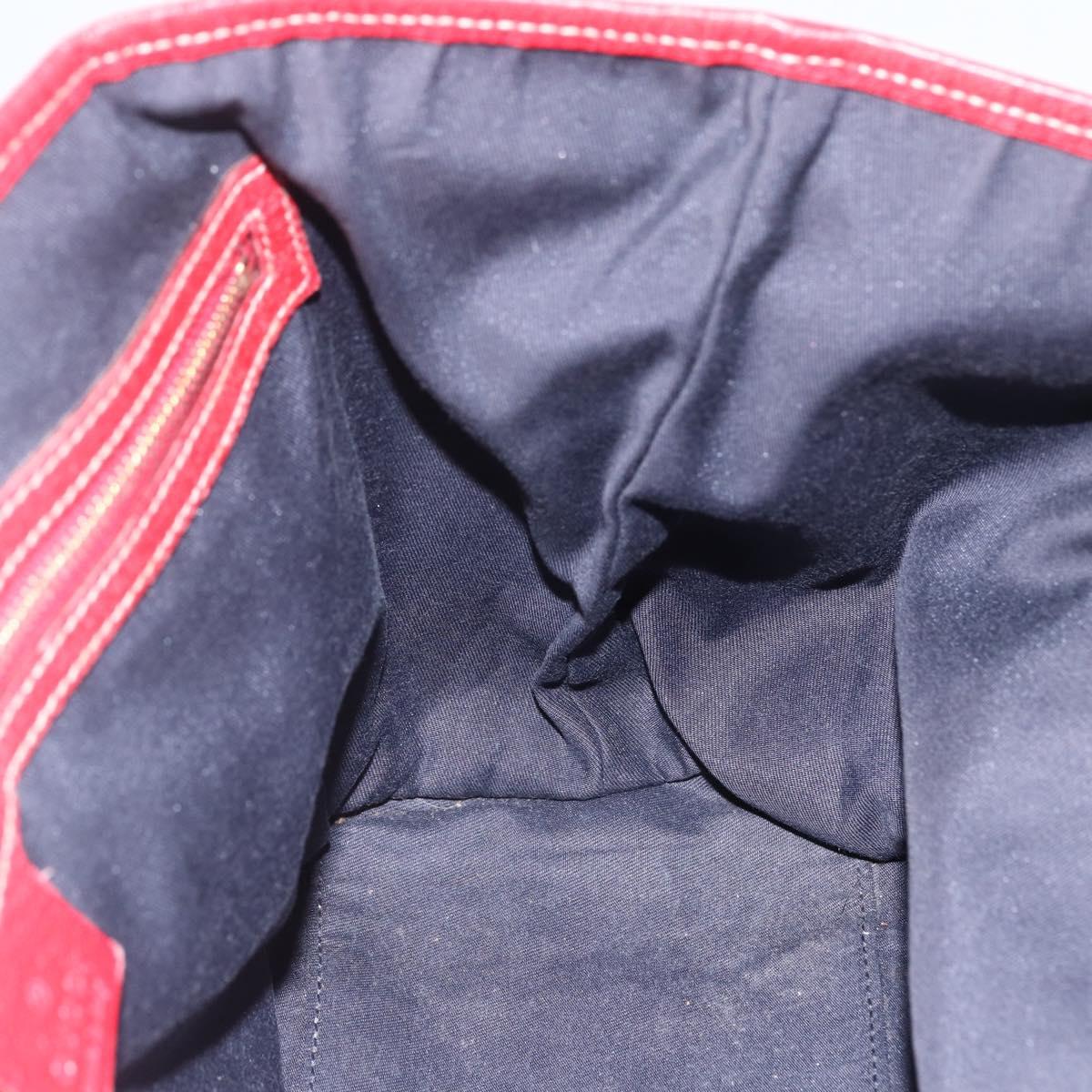 GUCCI GG Canvas Tote Bag Navy Gold 137396 Auth BA6779