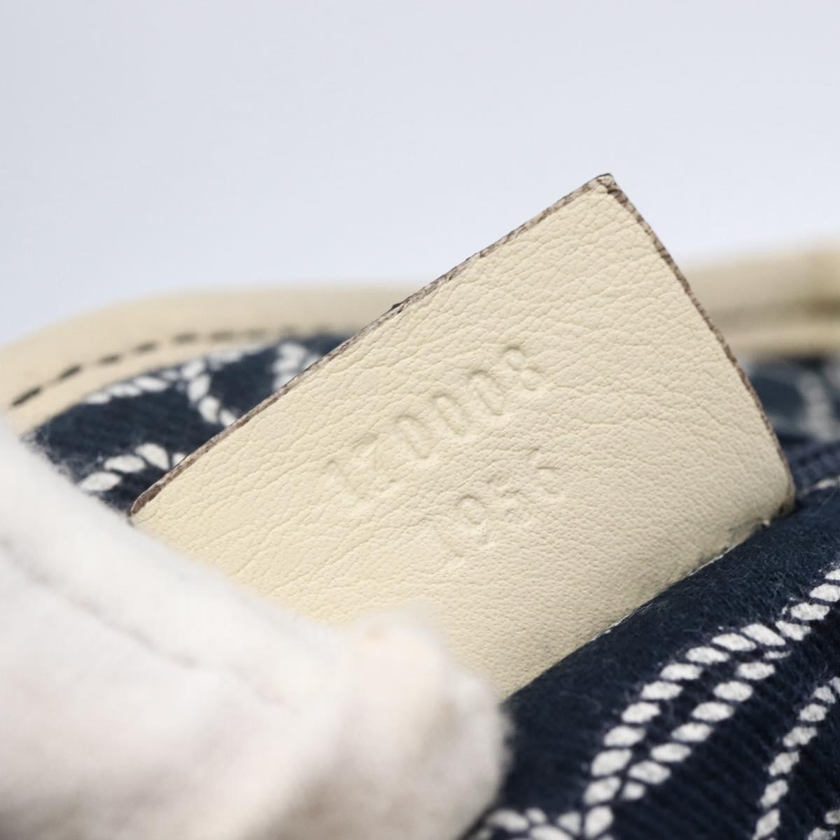 GUCCI Tote Bag Nylon Leather Navy 170008 Auth BA6786