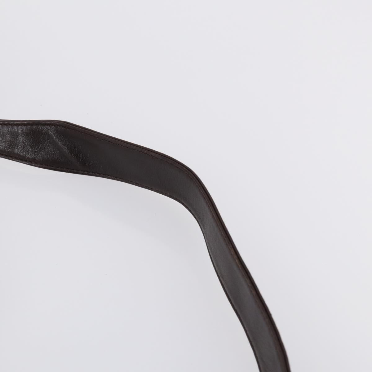 GUCCI Bamboo Hand Bag Leather 2way Brown Auth BA6789