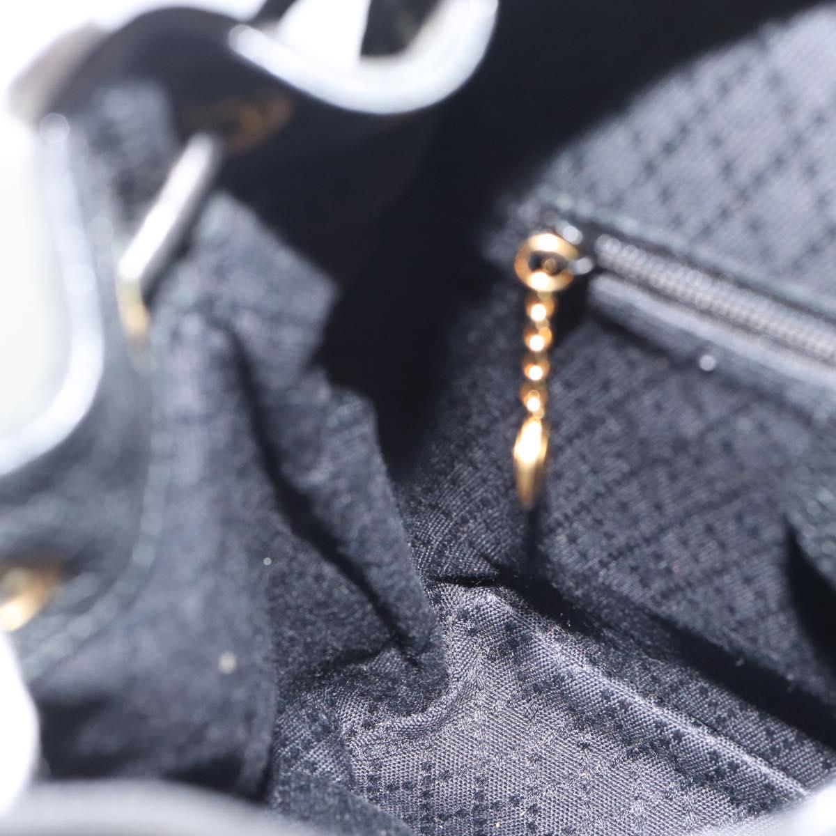 GUCCI Bamboo Backpack Suede Leather Black Auth BA6791