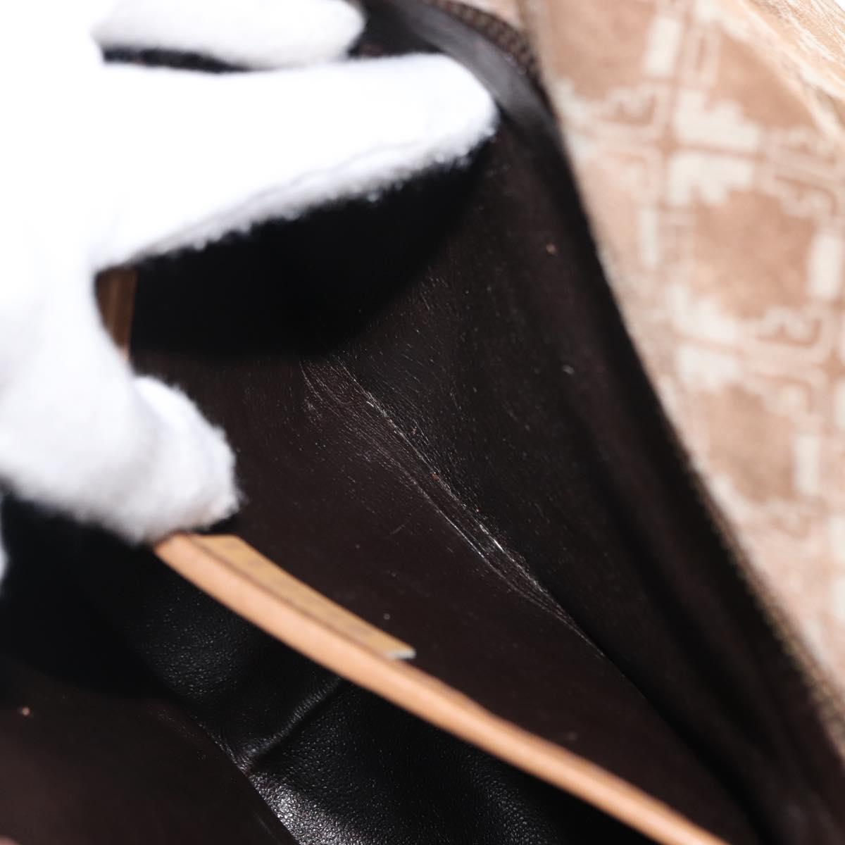 Salvatore Ferragamo Shoulder Bag Suede Beige Auth ba6792